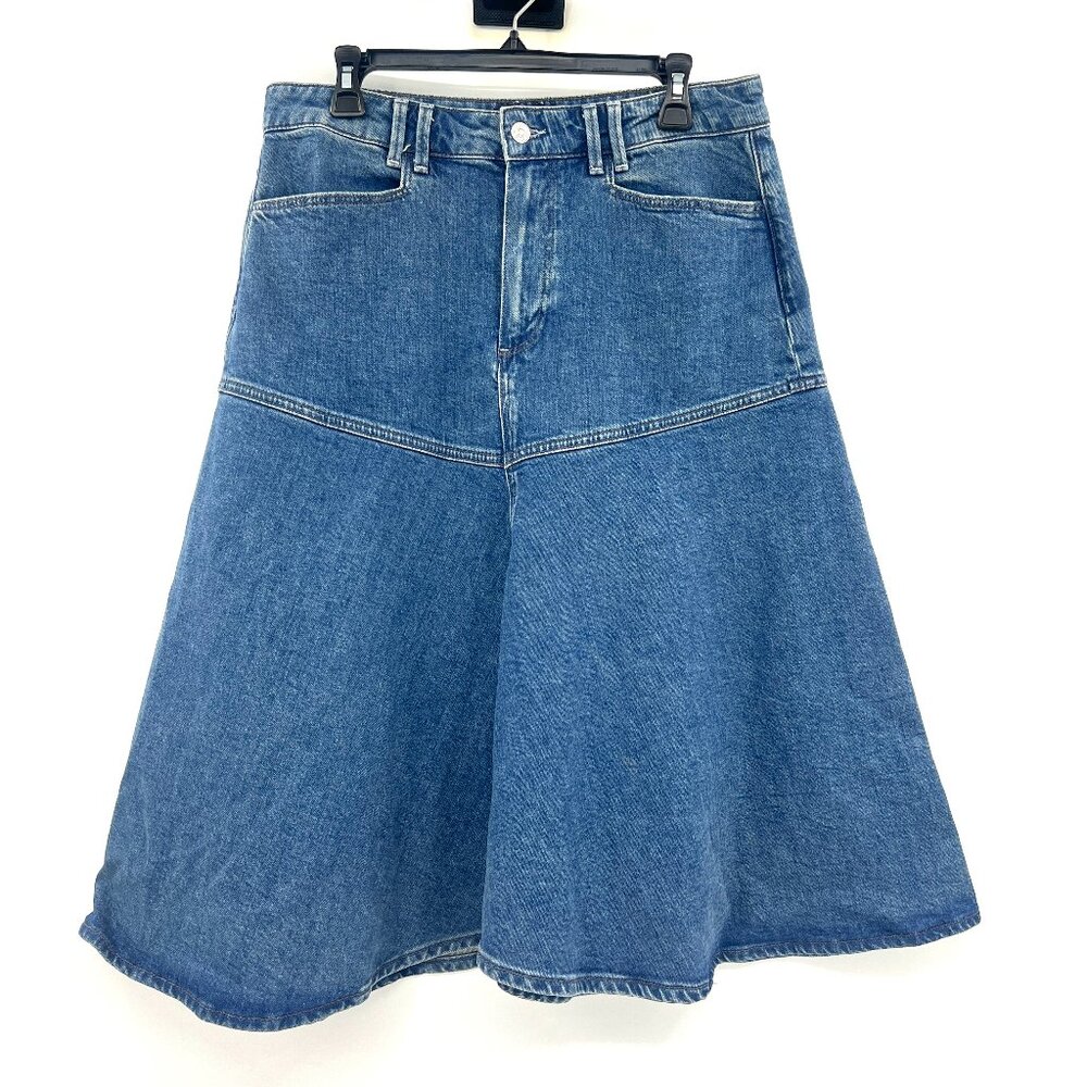 Paige Denim A-Line Midi Jean Skirt Women's 31